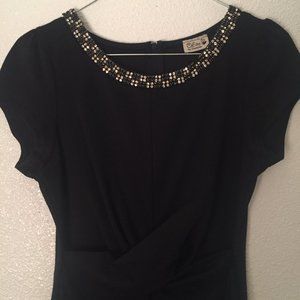 Black Dress w/ Mini Black & White Diamonds